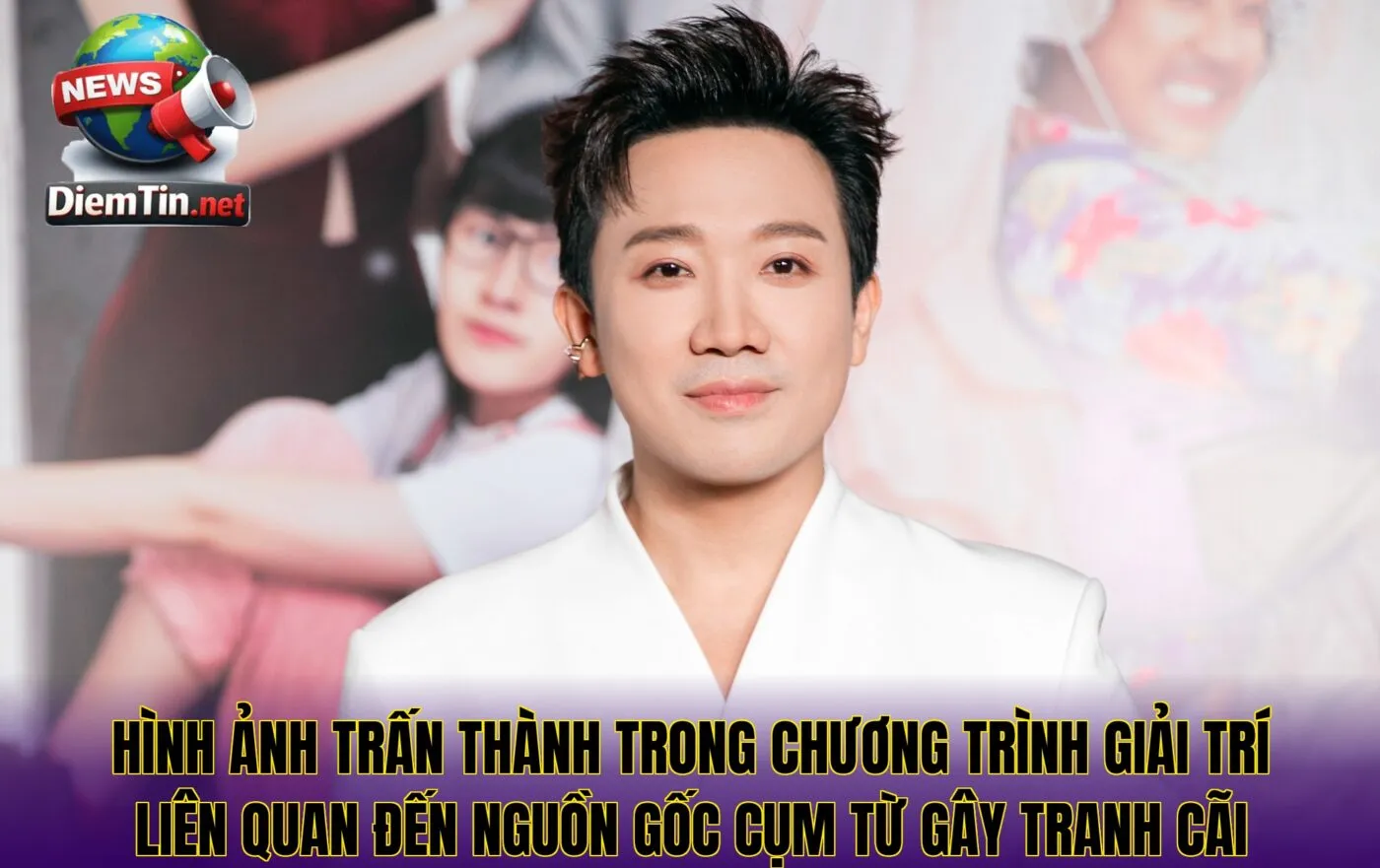 Hình ảnh Trấn Thành trong chương trình giải trí liên quan đến nguồn gốc cụm từ gây tranh cãi