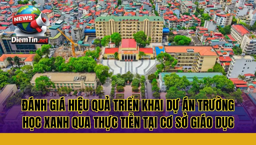 đánh giá hiệu quả triển khai dự án trường học xanh qua thực tiễn tại cơ sở giáo dục