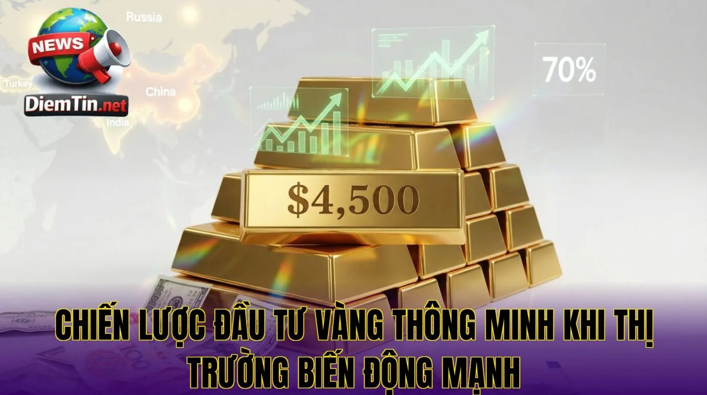 Chiến lược đầu tư vàng thông minh khi thị trường biến động mạnh