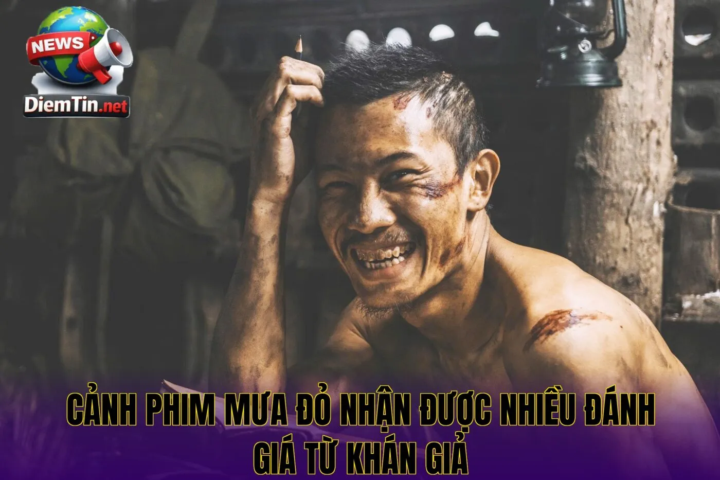 Cảnh phim Mưa Đỏ nhận được nhiều đánh giá từ khán giả