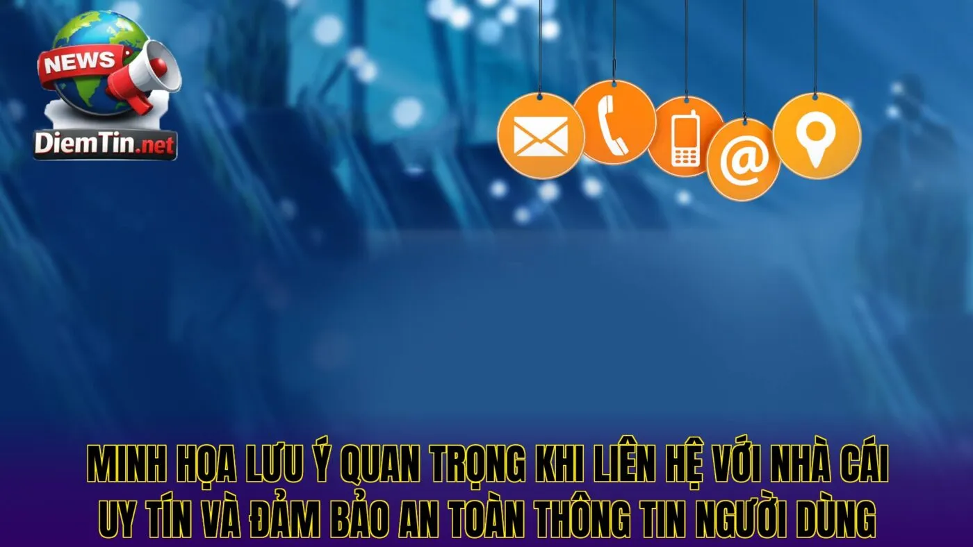 Minh họa lưu ý quan trọng khi liên hệ với nhà cái uy tín và đảm bảo an toàn thông tin người dùng