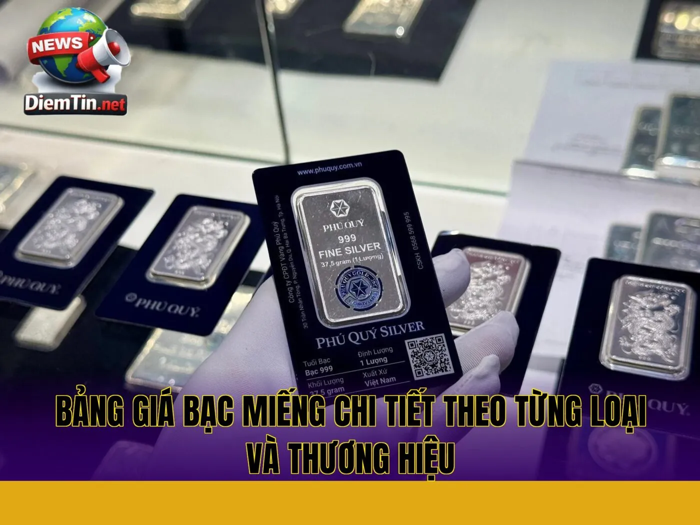 bảng giá bạc miếng chi tiết theo từng loại và thương hiệu