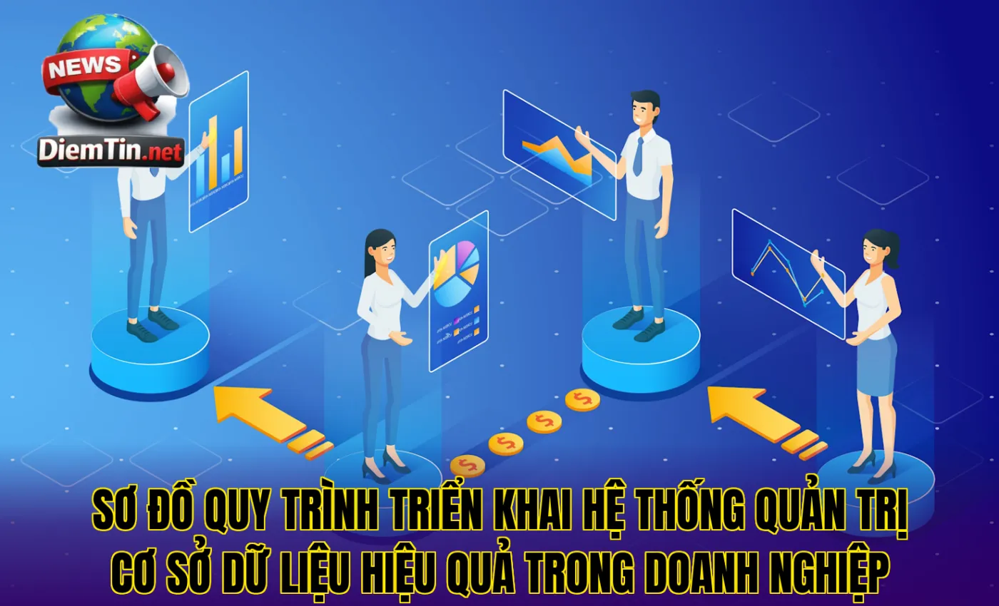 Sơ đồ quy trình triển khai hệ thống quản trị cơ sở dữ liệu hiệu quả trong doanh nghiệp