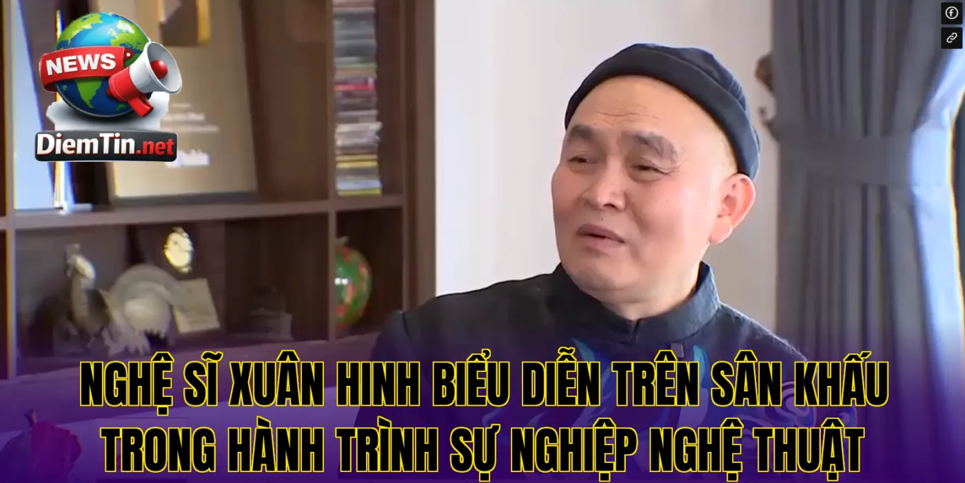 Nghệ sĩ Xuân Hinh biểu diễn trên sân khấu trong hành trình sự nghiệp nghệ thuật
