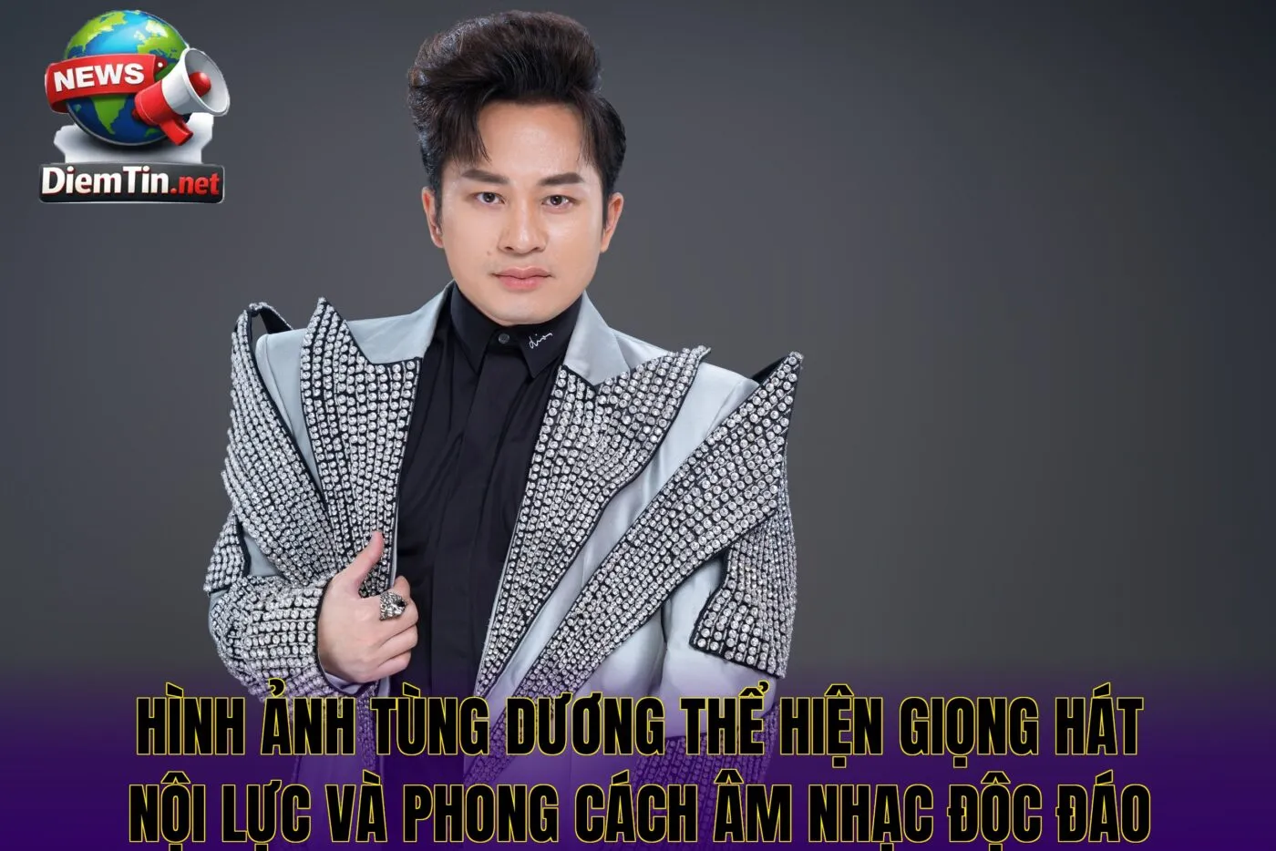 Hình ảnh Tùng Dương thể hiện giọng hát nội lực và phong cách âm nhạc độc đáo