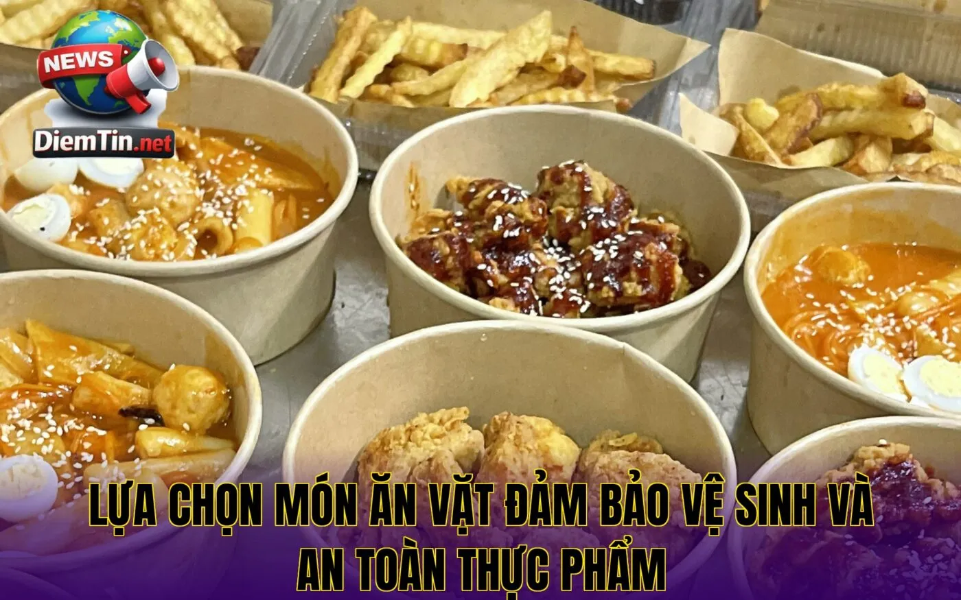 Lựa chọn món ăn vặt đảm bảo vệ sinh và an toàn thực phẩm